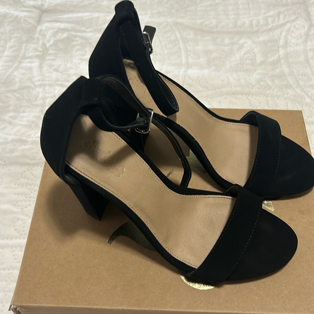 Ankle Strap Chunky Heel